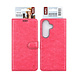 TUNIQ TUNIQ Galaxy S26 Plus Book-Case hul - Kartenhalter für 3 Karten - Magnetverschluss - Aufhänger - Hot Pink