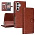 TUNIQ Galaxy S26 Plus Book type case - Card holder for 3 cards - Magnetic closure - Hanger - Brown