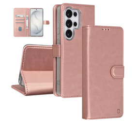 TUNIQ TUNIQ Galaxy S26 Ultra Book-Case hul - Kartenhalter für 3 Karten - Magnetverschluss - Aufhänger - Rose Gold