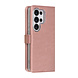 TUNIQ TUNIQ Galaxy S26 Ultra Book Case hoesje - Pasjeshouder voor 3 pasjes - Magneetsluiting - Hanger - Rose Gold
