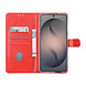 TUNIQ TUNIQ Galaxy S26 Ultra Book type housse - Porte-cartes pour 3 cartes - Fermeture magnétique - Cintre - Rouge