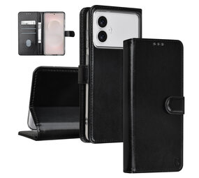 TUNIQ TUNIQ Galaxy S26 Edge Book type housse - Porte-cartes pour 3 cartes - Fermeture magnétique - Cintre - Noir TUNIQ TUNIQ Galaxy S26 Edge Book type housse - Porte-cartes pour 3 cartes - Fermeture magnétique - Cintre - Noir