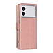 TUNIQ TUNIQ Galaxy S26 Edge Book-Case hul - Kartenhalter für 3 Karten - Magnetverschluss - Aufhänger - Rose Gold