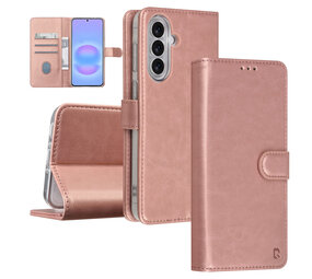 TUNIQ TUNIQ Galaxy A37 Book type case - Card holder for 3 cards - Magnetic closure - Hanger - Rose Gold