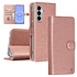 TUNIQ Galaxy A37 Book-Case hul - Kartenhalter für 3 Karten - Magnetverschluss - Aufhänger - Rose Gold TUNIQ Galaxy A37 Book-Case hul - Kartenhalter für 3 Karten - Magnetverschluss - Aufhänger - Rose Gold
