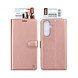 TUNIQ TUNIQ Galaxy A37 Book type case - Card holder for 3 cards - Magnetic closure - Hanger - Rose Gold TUNIQ TUNIQ Galaxy A37 Book type case - Card holder for 3 cards - Magnetic closure - Hanger - Rose Gold