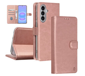 TUNIQ TUNIQ Galaxy A57 Book type case - Card holder for 3 cards - Magnetic closure - Hanger - Rose Gold TUNIQ TUNIQ Galaxy A57 Book type case - Card holder for 3 cards - Magnetic closure - Hanger - Rose Gold