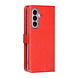 TUNIQ TUNIQ Galaxy A57 Book type case - Card holder for 3 cards - Magnetic closure - Hanger - Red