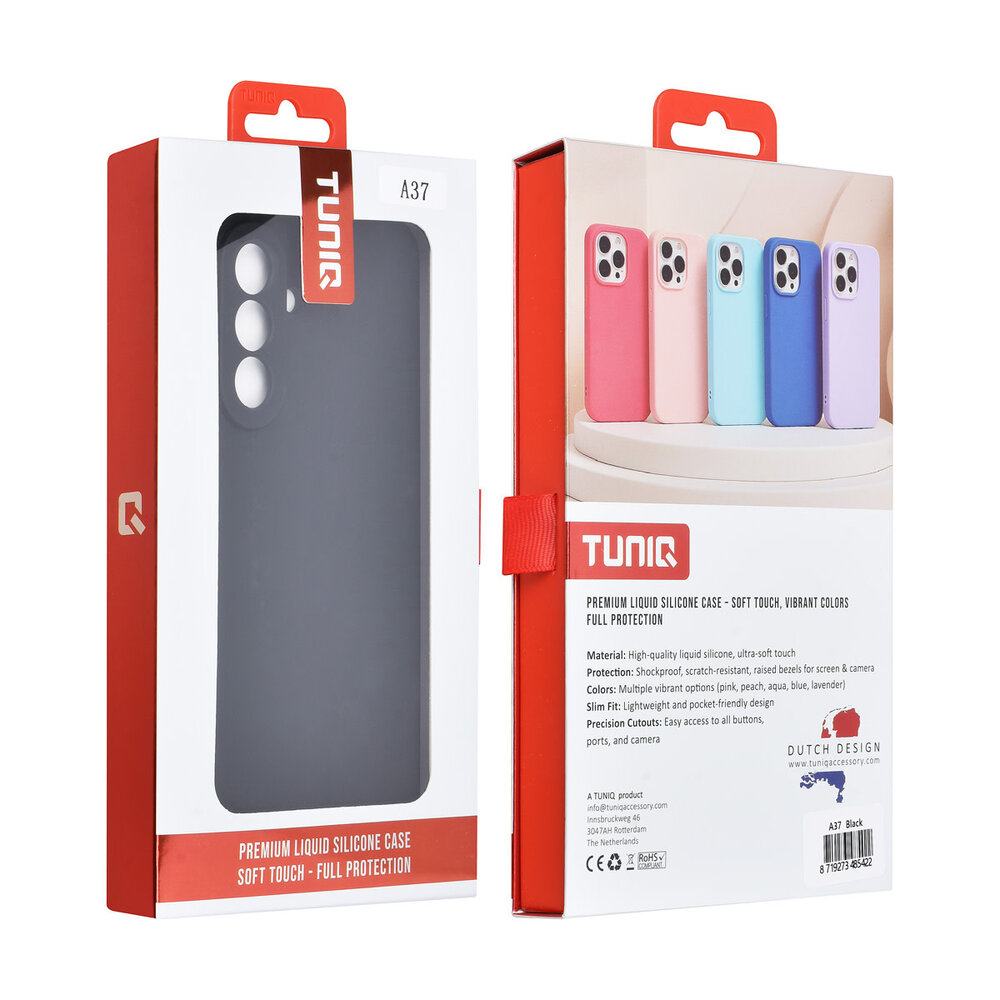 TUNIQ TUNIQ Galaxy A37 Back-Cover hul - Schwarz