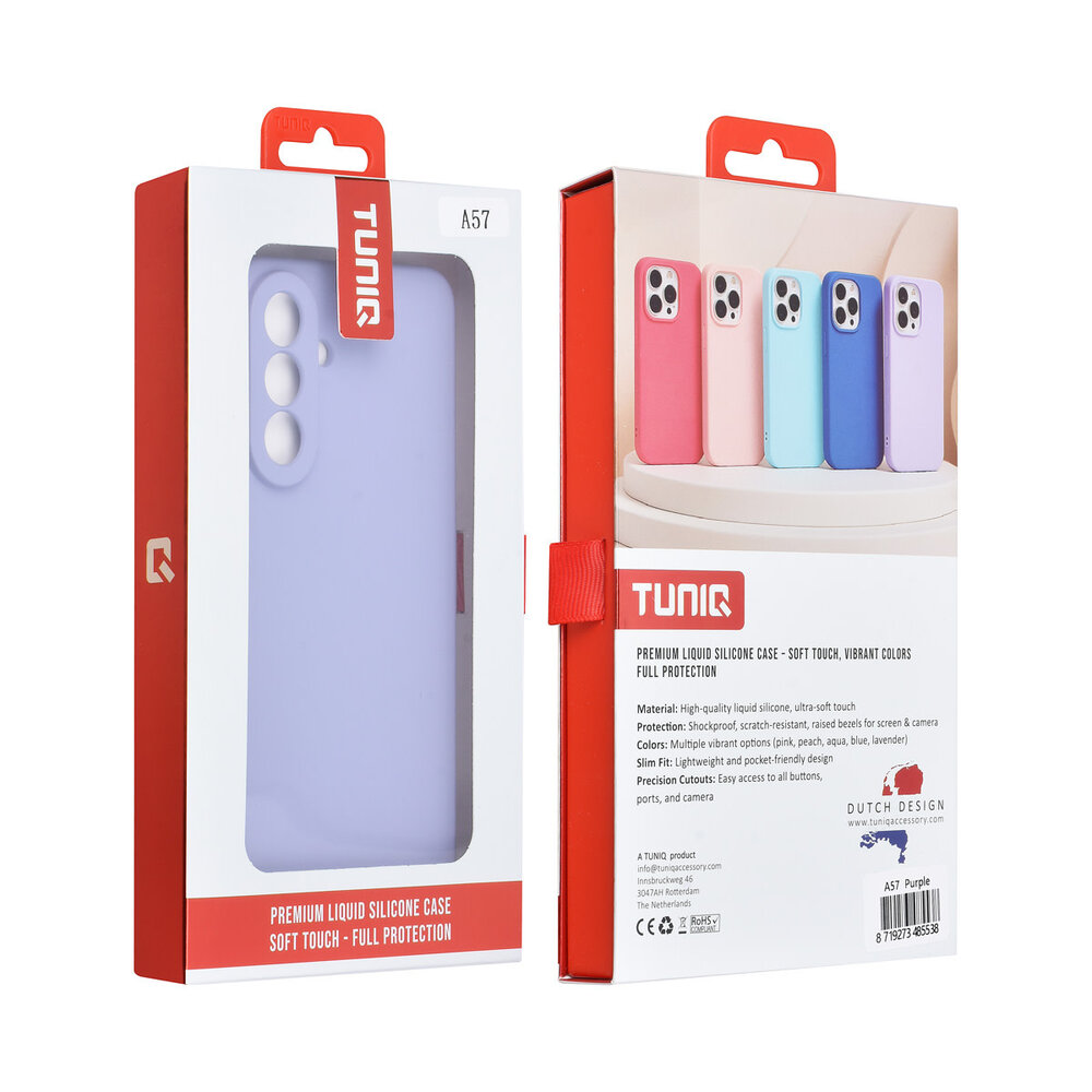 TUNIQ TUNIQ Galaxy A57 Back-Cover hul - Lila
