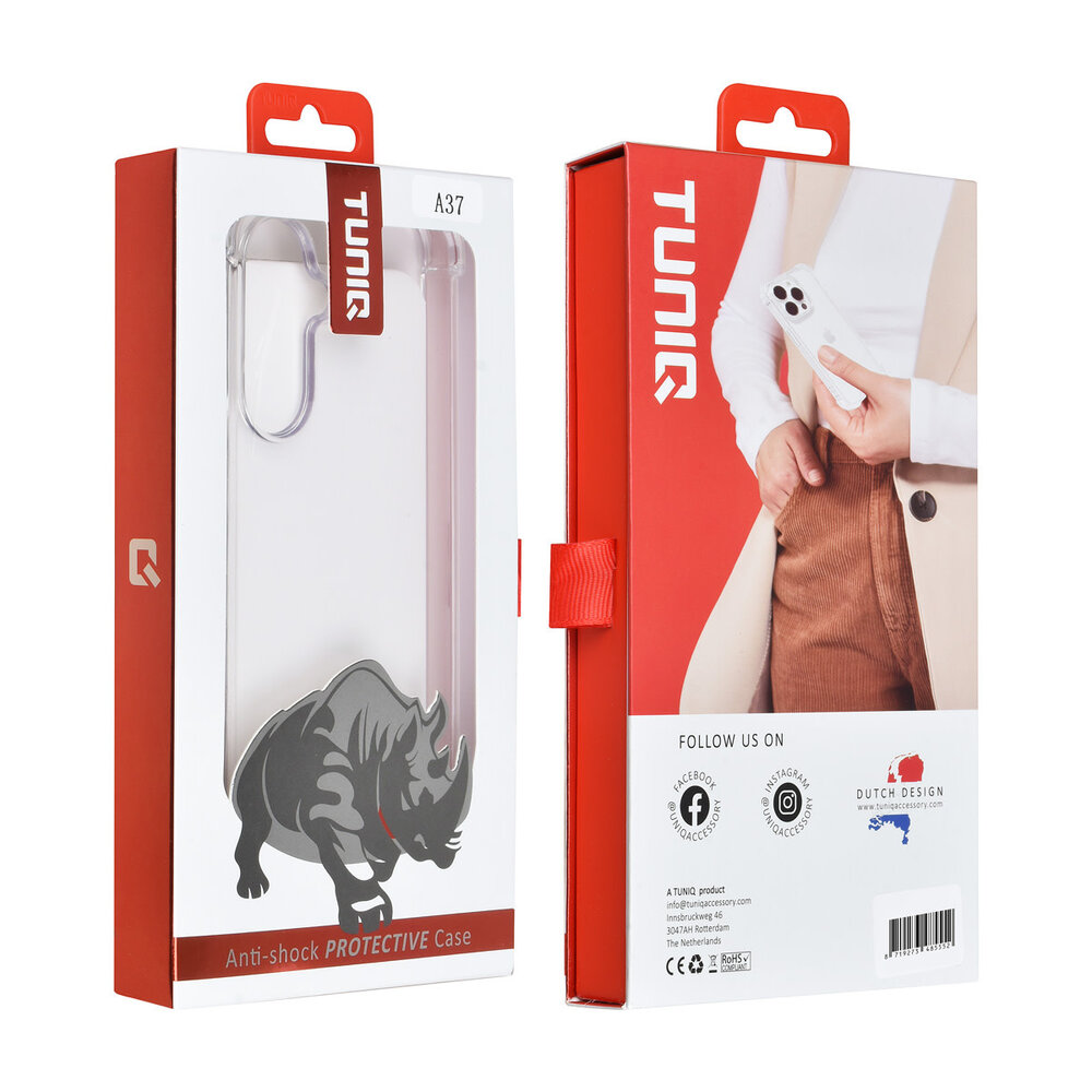 TUNIQ TUNIQ Galaxy A37 Back-Cover hul - Transparent - Antishock