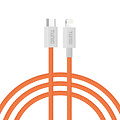 TUNIQ TUNIQ 27W USB-C to Lightning Cable 100cm - Fast charging cable - Orange