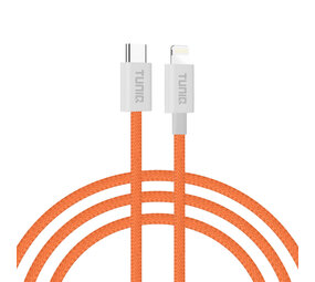 TUNIQ TUNIQ 27W USB-C to Lightning Cable 100cm - Fast charging cable - Orange