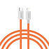 TUNIQ 27W USB-C naar Lightning Kabel 100cm - Snelle oplaadkabel - Oranje TUNIQ 27W USB-C naar Lightning Kabel 100cm - Snelle oplaadkabel - Oranje