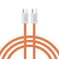 TUNIQ TUNIQ 60W Câble de charge rapide - USB-C vers USB-C Câble 100cm - Orange