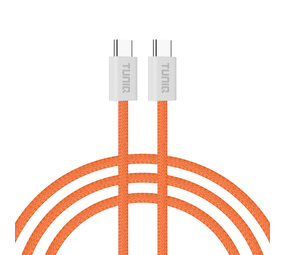 TUNIQ TUNIQ 60W USB-C zu USB-C Kabel 100cm - Schnellladekabel - Orange