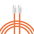 TUNIQ 60W USB-C to USB-C Cable 100cm - Fast charging cable - Orange