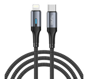 TUNIQ TUNIQ 27W Câble de charge rapide - USB-C vers Lightning Câble 100cm - Noir