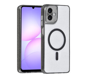 TUNIQ TUNIQ Galaxy A07 Back cover coque - Magsafe - Paillettes - Cintre - Noir TUNIQ TUNIQ Galaxy A07 Back cover coque - Magsafe - Paillettes - Cintre - Noir