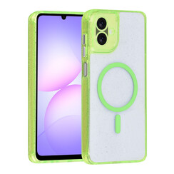 TUNIQ Galaxy A07 Backcover hoesje - Magsafe - Glitter - Hanger - Groen