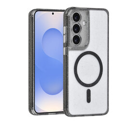 TUNIQ TUNIQ Galaxy S25 FE Backcover hoesje - Magsafe - Glitter - Hanger - Zwart TUNIQ TUNIQ Galaxy S25 FE Backcover hoesje - Magsafe - Glitter - Hanger - Zwart