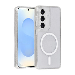 TUNIQ Galaxy S26 Back cover coque - Magsafe - Paillettes - Cintre - Transparent