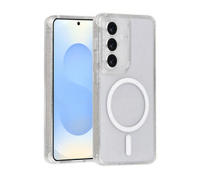 TUNIQ TUNIQ Galaxy S26 Back cover coque - Magsafe - Paillettes - Cintre - Transparent