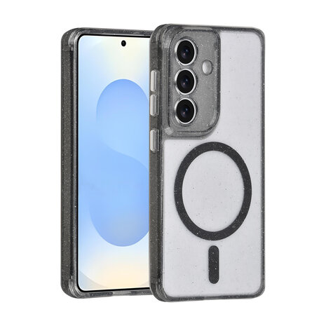 TUNIQ TUNIQ Galaxy S26 Back cover coque - Magsafe - Paillettes - Cintre - Noir