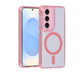 TUNIQ TUNIQ Galaxy S26 Back cover case - Magsafe - Glitter - Hanger - Pink