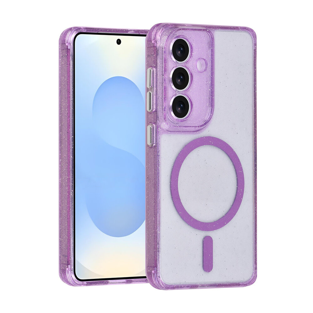 TUNIQ TUNIQ Galaxy S26 Back cover case - Magsafe - Glitter - Hanger - Purple
