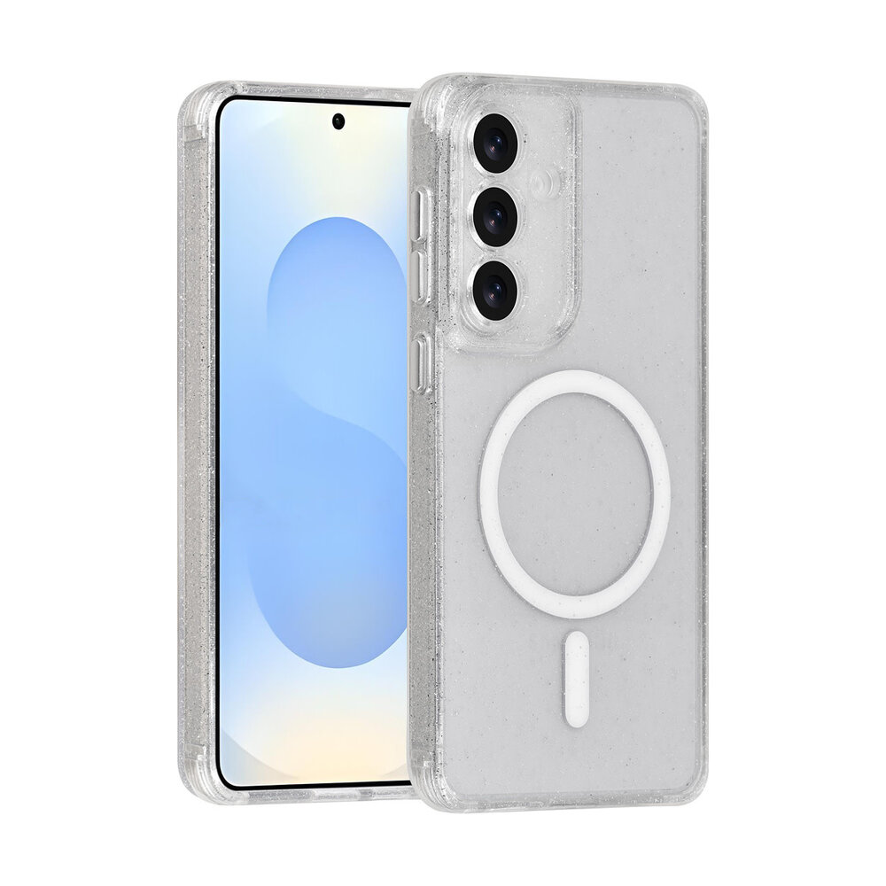 TUNIQ TUNIQ Galaxy S26 Plus Back cover coque - Magsafe - Paillettes - Cintre - Transparent