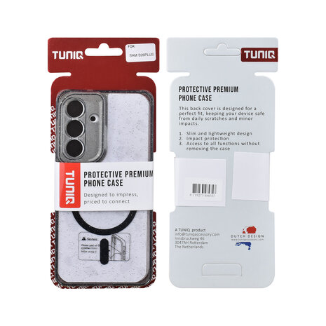 TUNIQ TUNIQ Galaxy S26 Plus Back cover case - Magsafe - Glitter - Hanger - Black