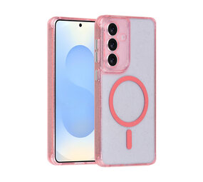 TUNIQ TUNIQ Galaxy S26 Plus Back-Cover hul - Magsafe - Glitzer - Aufhänger - Rosa