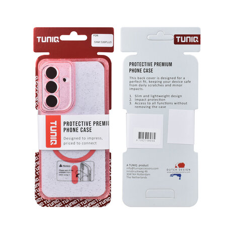 TUNIQ TUNIQ Galaxy S26 Plus Back cover coque - Magsafe - Paillettes - Cintre - Rose