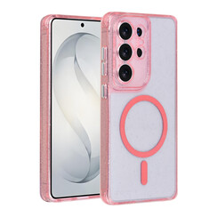 TUNIQ Galaxy S26 Ultra Backcover hoesje - Magsafe - Glitter - Hanger - Roze