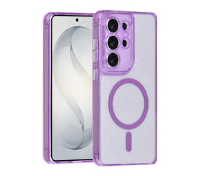 TUNIQ TUNIQ Galaxy S26 Ultra Back cover coque - Magsafe - Paillettes - Cintre - Violet TUNIQ TUNIQ Galaxy S26 Ultra Back cover coque - Magsafe - Paillettes - Cintre - Violet