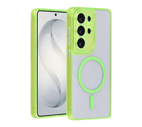 TUNIQ TUNIQ Galaxy S26 Ultra Back cover case - Magsafe - Glitter - Hanger - Green