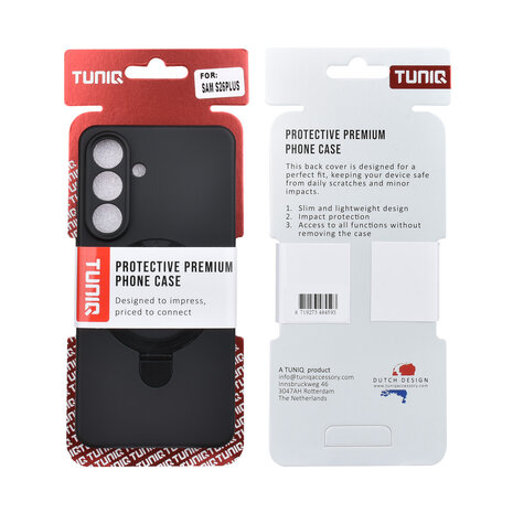 TUNIQ TUNIQ Galaxy S26 Plus Back-Cover hul - Magsafe With Ring Stand - Hanger - Schwarz