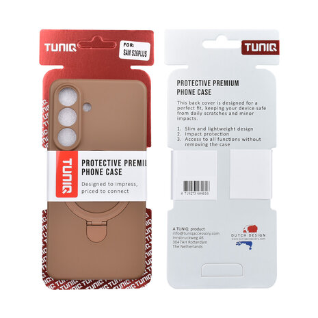 TUNIQ TUNIQ Galaxy S26 Plus Backcover hoesje - Magsafe With Ring Stand - Hanger - Desert Brown TUNIQ TUNIQ Galaxy S26 Plus Backcover hoesje - Magsafe With Ring Stand - Hanger - Desert Brown
