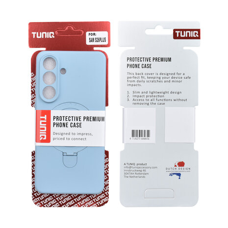 TUNIQ TUNIQ Galaxy S26 Plus Backcover hoesje - Magsafe With Ring Stand - Hanger - Baby Blue TUNIQ TUNIQ Galaxy S26 Plus Backcover hoesje - Magsafe With Ring Stand - Hanger - Baby Blue