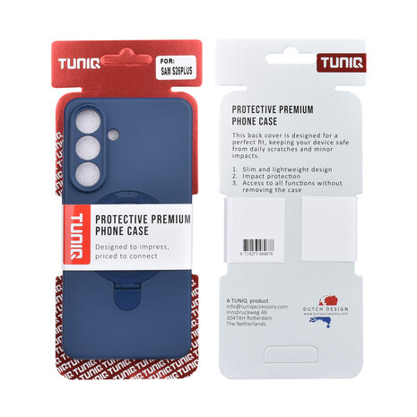 TUNIQ TUNIQ Galaxy S26 Plus Back-Cover hul - Magsafe With Ring Stand - Hanger - Navy Blue