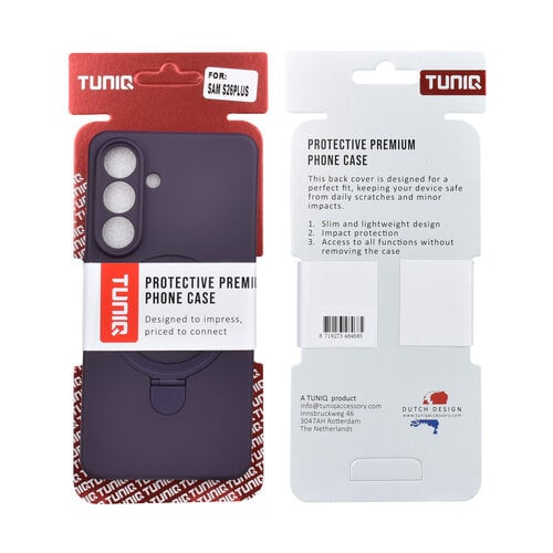 TUNIQ TUNIQ Galaxy S26 Plus Back-Cover hul - Magsafe With Ring Stand - Hanger - Grape Purple