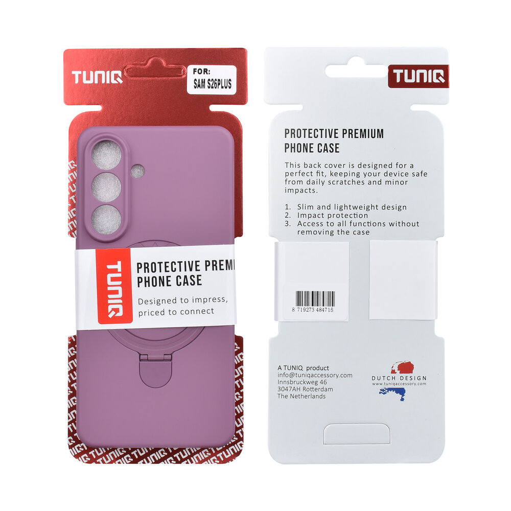 TUNIQ TUNIQ Galaxy S26 Plus Backcover hoesje - Magsafe With Ring Stand - Hanger - Sunset Purple TUNIQ TUNIQ Galaxy S26 Plus Backcover hoesje - Magsafe With Ring Stand - Hanger - Sunset Purple