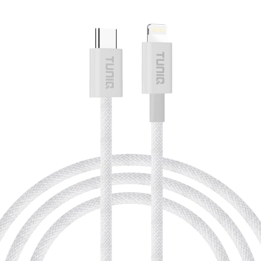 TUNIQ TUNIQ USB-C to Lightning Cable 200cm - Fast charging cable - White