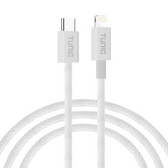 TUNIQ snellaadkabel - USB C naar Lightning, 2 m, wit