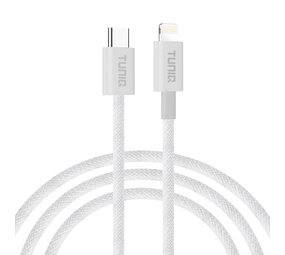TUNIQ TUNIQ USB-C naar Lightning Kabel 200cm - Snelle oplaadkabel - Wit