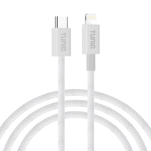 TUNIQ TUNIQ Schnellladekabel - USB C auf Lightning, 2 m, weiß