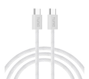 TUNIQ TUNIQ USB-C to USB-C Cable 200cm - Fast charging cable - White