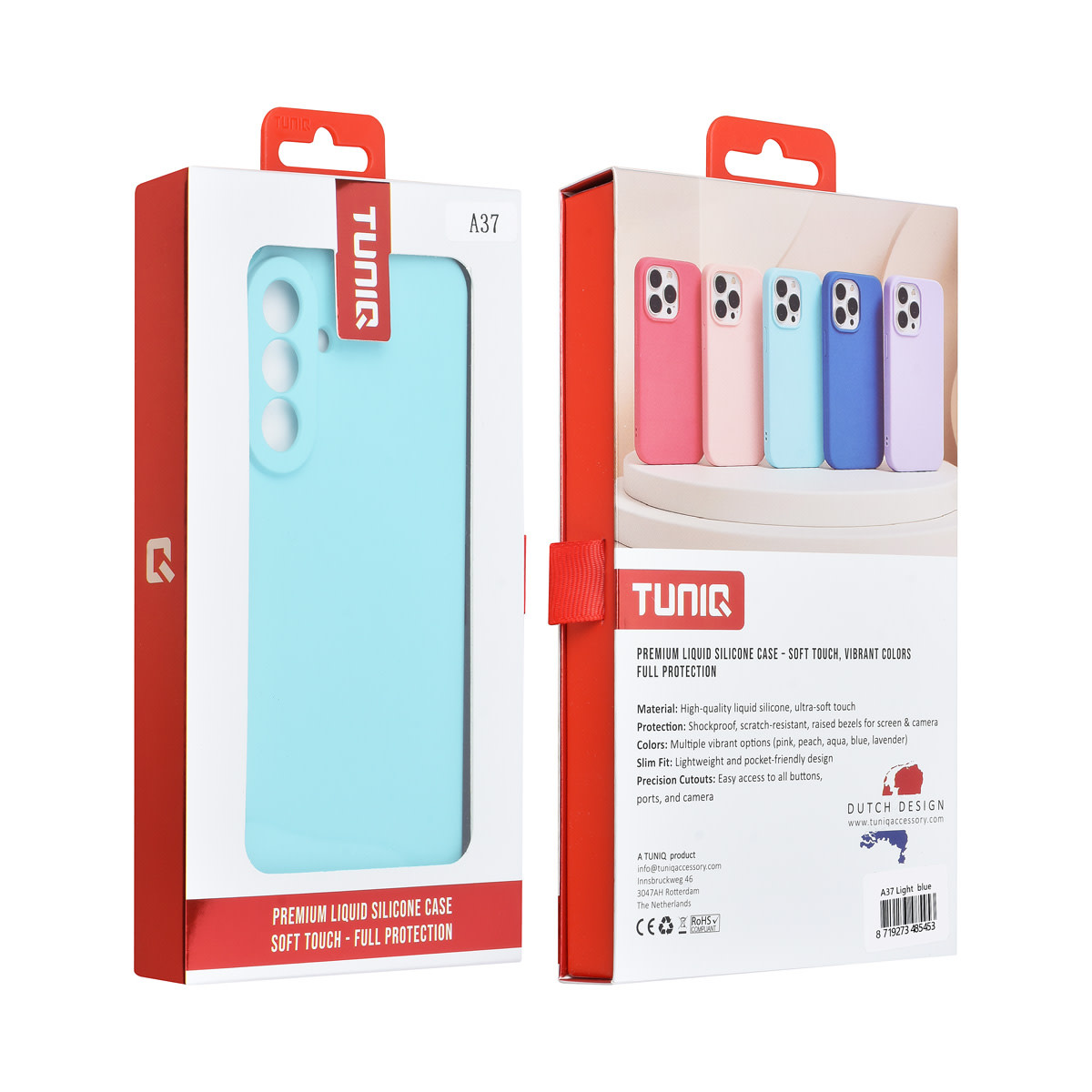 TUNIQ TUNIQ Galaxy A37 Backcover hoesje - Koraalblauw, foto 3 van 3