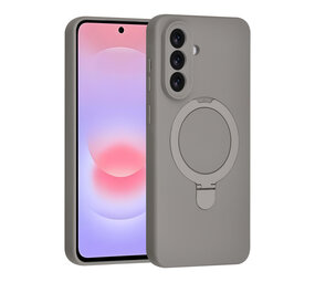 TUNIQ TUNIQ Galaxy A37 Back-Cover hul - Magsafe With Ring Stand - Hanger - Titanium Grey